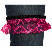 Pink and Black Garter Belt